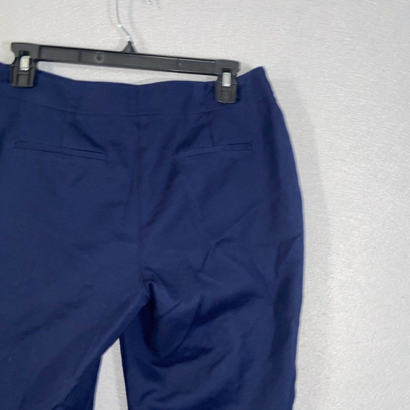 Chicos Pants Womens 0.5 Blue Dark Pockets High Waisted Flared Business Casual - Picture 10 of 14